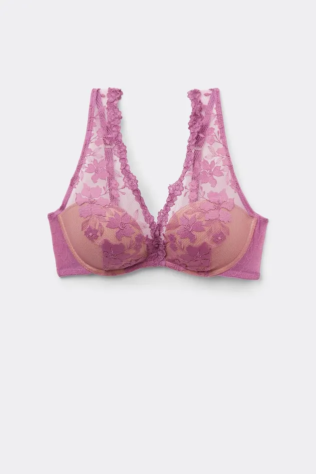Intimissimi Bralette Women In Full Bloom Giorgia Balconette Bra Pink 343j 8211 Bright Violet