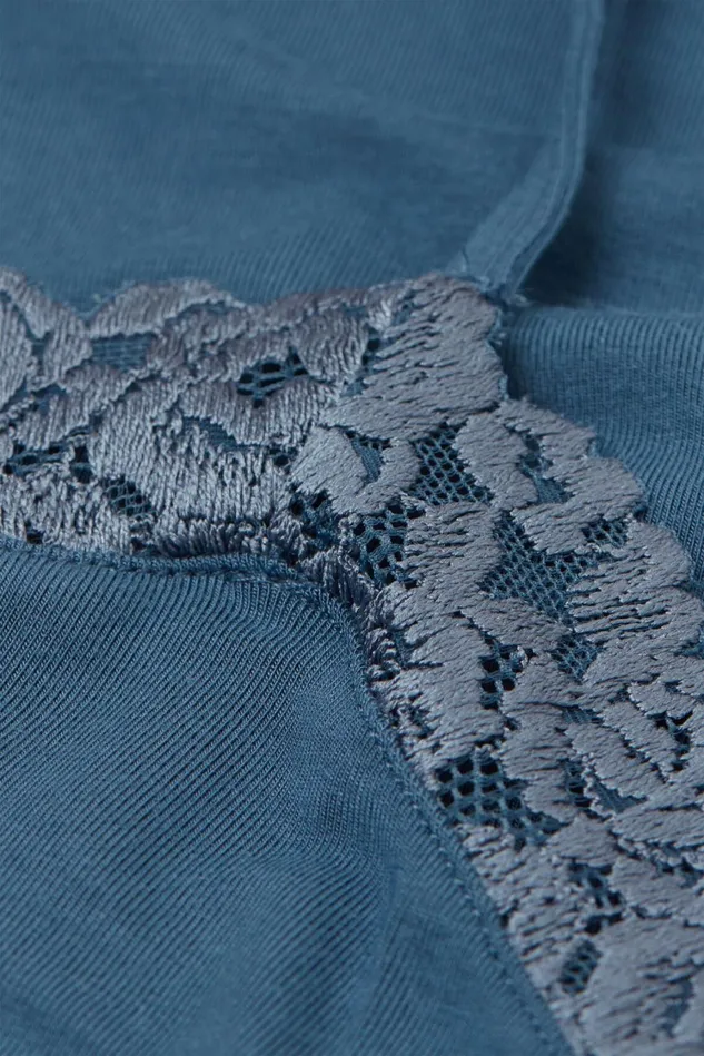 Intimissimi Camisoles Tank Tops Women Pretty Flowers Modal Top Blue 658j 8211 Lapis Blue