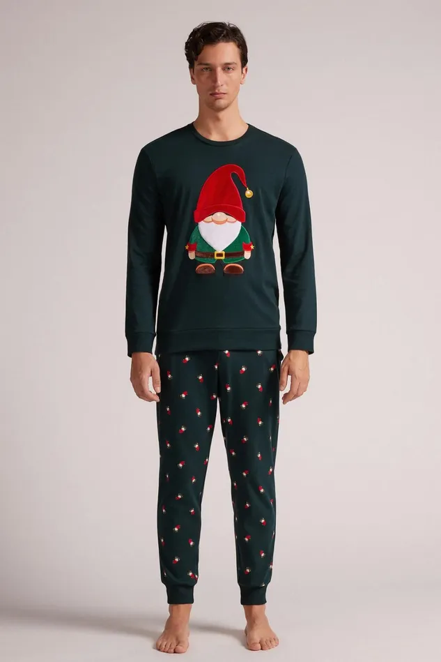 Intimissimi Long Pajamas Men Gnome Cotton Full Length Pajamas Green 132j 8211 Verde Scuro Intimissimi Long Pajamas Men Gnome Cotton Full Length Pajamas Green 132j 8211 Verde Scuro