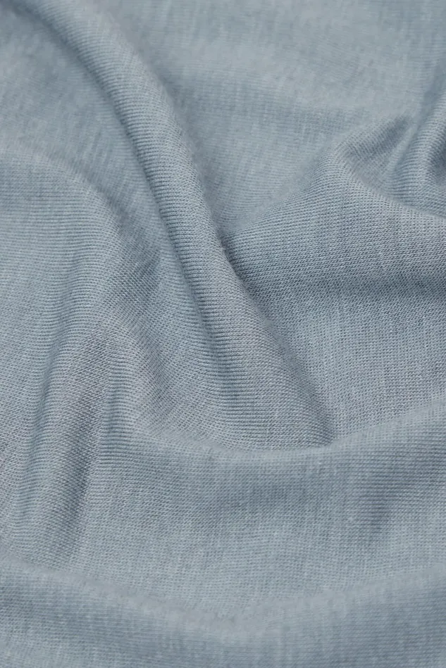 Intimissimi Long Sleeve Tops Women Modal Cashmere Ultralight HighNeck Top Blue 850j 8211 Ash Blue