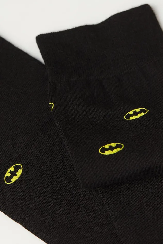 Intimissimi Long Socks Men Knee Socks In Patterned Cotton Black 508j 8211 Nero Stampa Batman