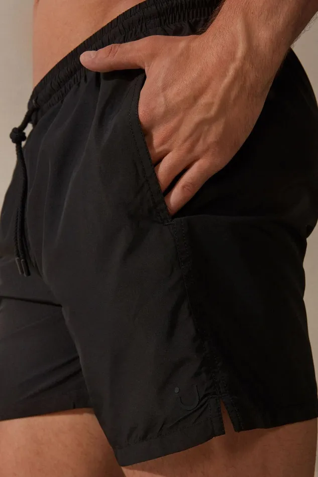 Intimissimi Swim Trunks Men Plain Swim Trunks Black 019 8211 Black