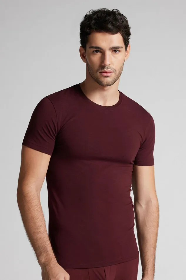 Intimissimi TShirts Polos Men Stretch Superior Cotton TShirt Burgundy 405j 8211 Burgundy Intimissimi TShirts Polos Men Stretch Superior Cotton TShirt Burgundy 405j 8211 Burgundy