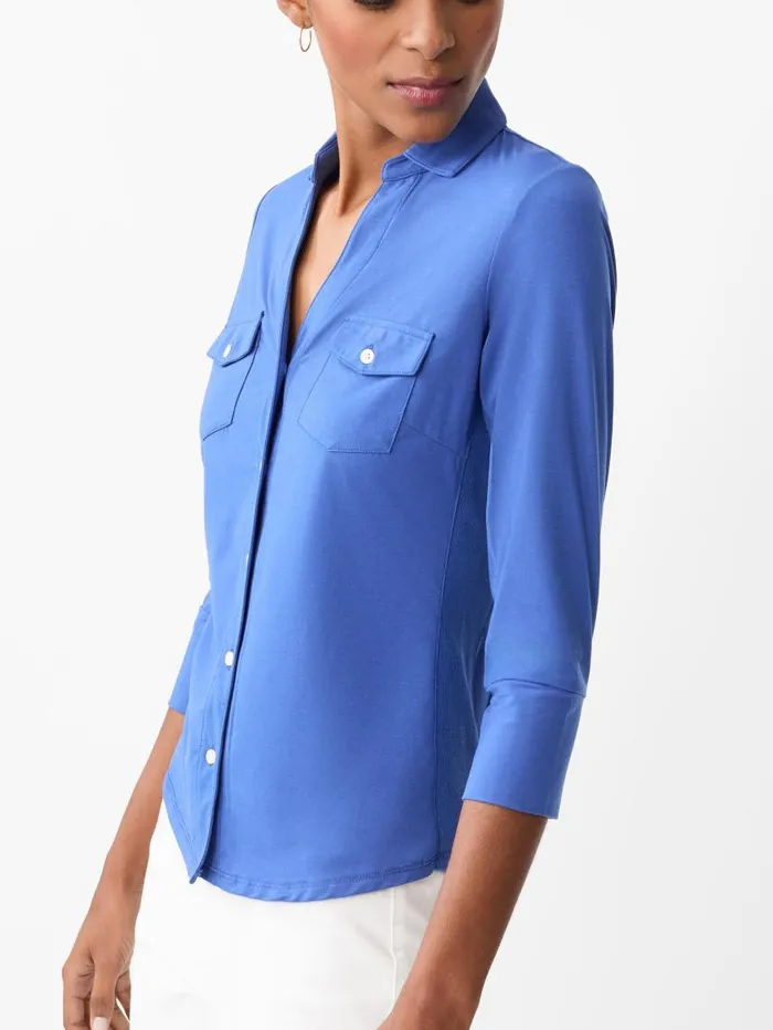 JMcLaughlin Brynn Lyford Jersey Shirt Inky Women Shirts and Tops