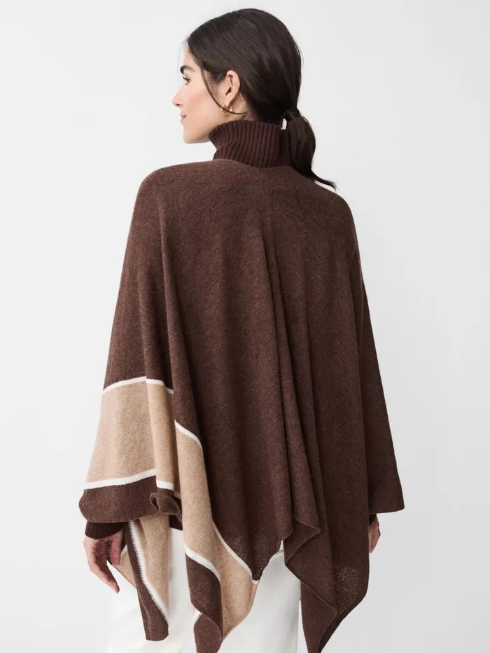 JMcLaughlin Harriet Cashmere Wrap In Color Block Heather Browntoffee Women Jackets and Outerwear JMcLaughlin Harriet Cashmere Wrap In Color Block Heather Browntoffee Women Jackets and Outerwear