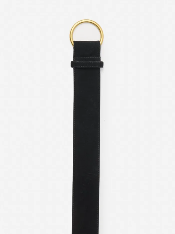 JMcLaughlin Isobel Suede Belt Black Women Belts JMcLaughlin Isobel Suede Belt Black Women Belts