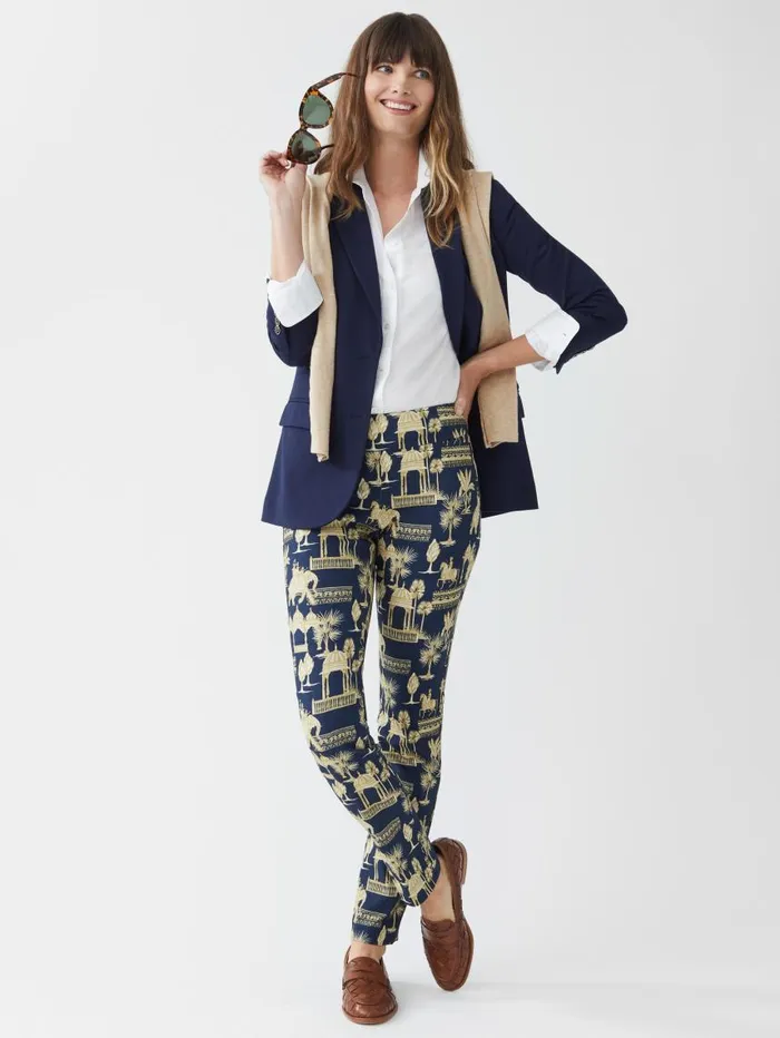 JMcLaughlin Masie Pants In Desert Toile Navytan Women Pants