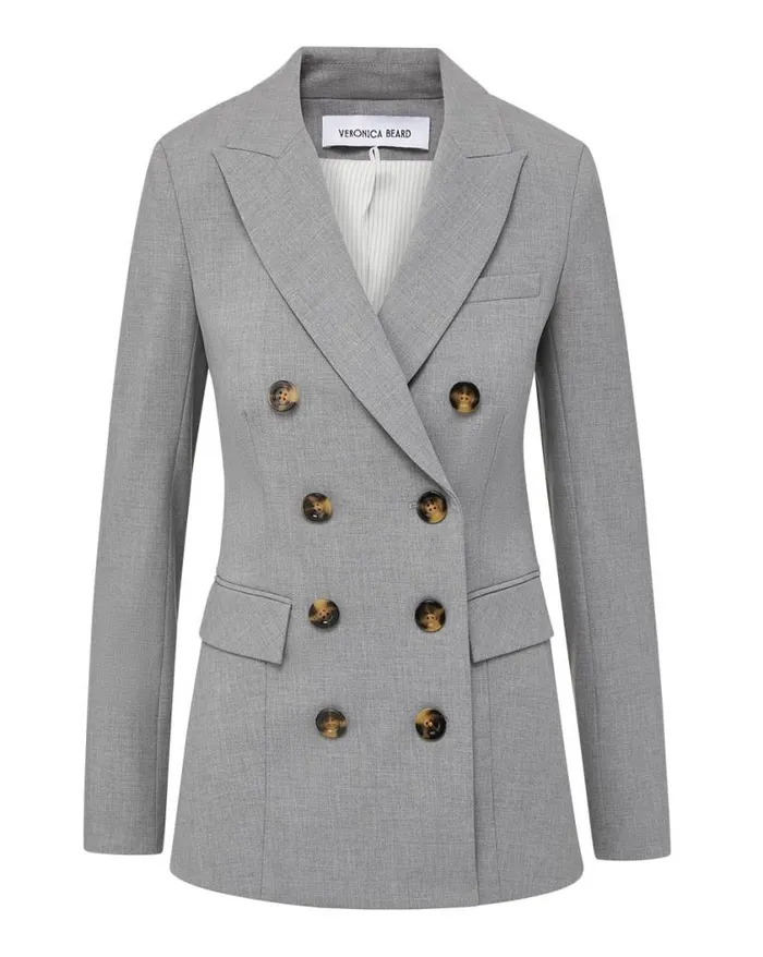 Jackets and Outerwear ShopJackets Veronica Beard Fevre Dickey Jacket Heather Grey