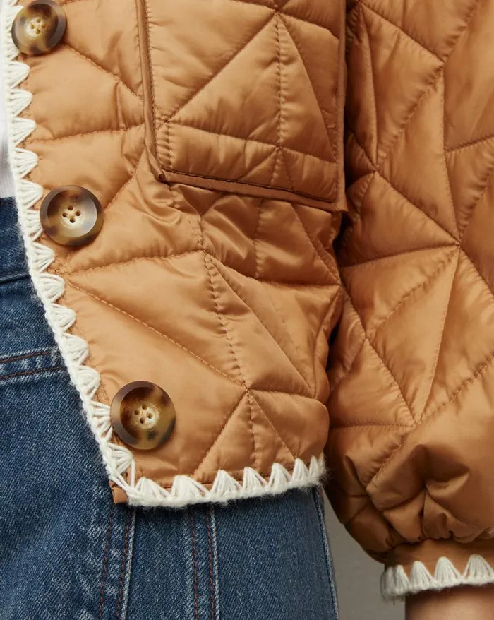 Jackets and Outerwear ShopJackets Veronica Beard Leal Quilted Reversible Jacket Camelnantucket Red