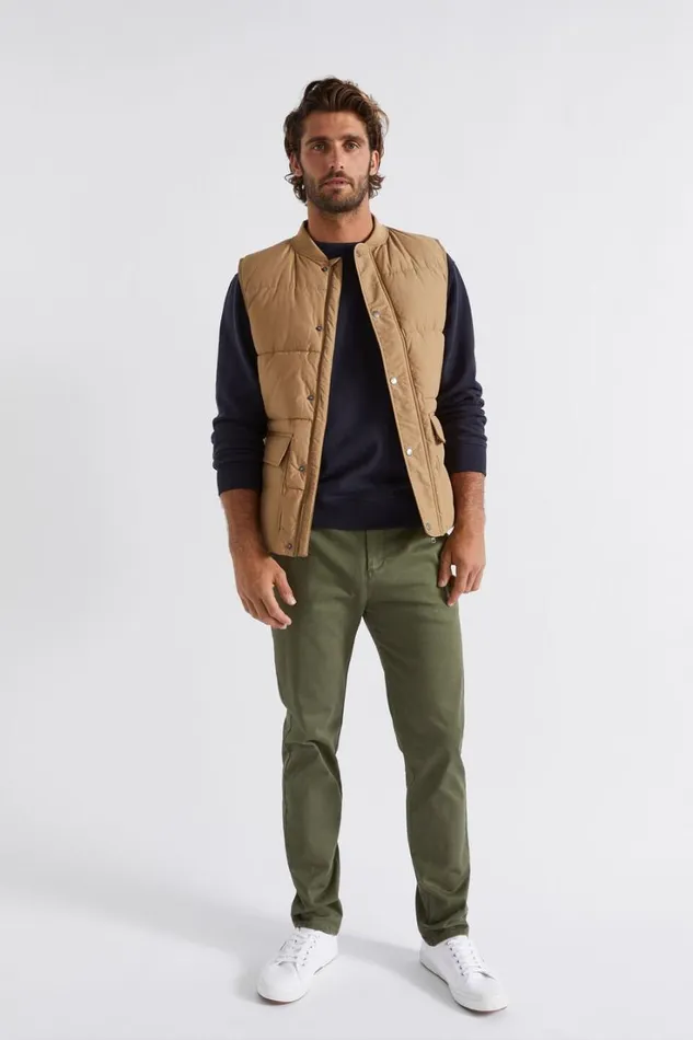 Jackets and Vests Man Seed Heritage Puffer Vest Almond