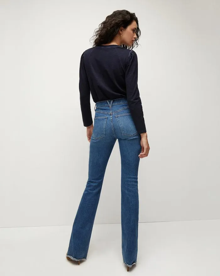 Jeans Shop Veronica Beard Cameron Bootcut Jean Raw Hem Serendipity