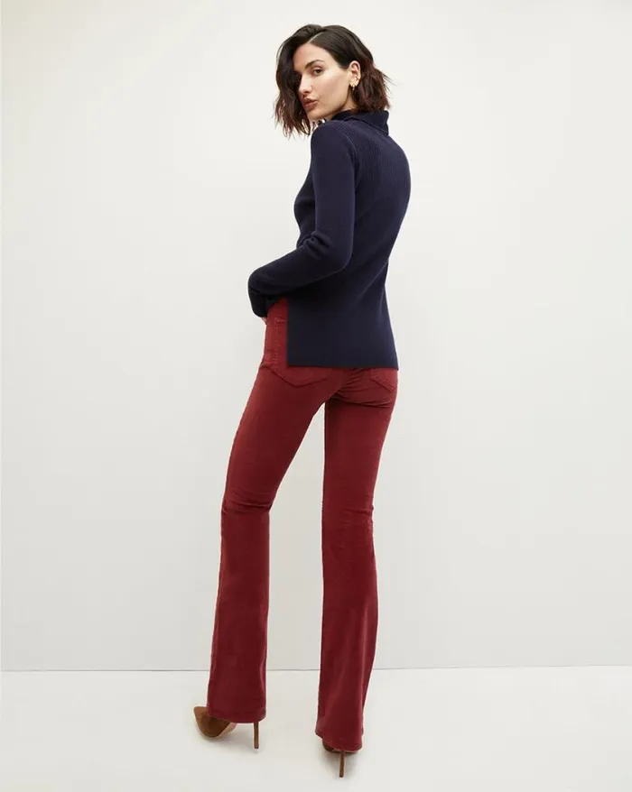 Jeans Shop Veronica Beard Cameron Corduroy Bootcut Pant Oxblood