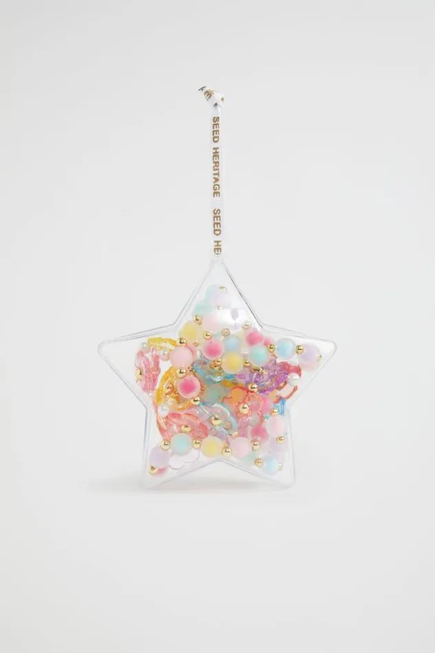 Jewellery Girl Seed Heritage Star Christmas Jewellery Bauble Multi