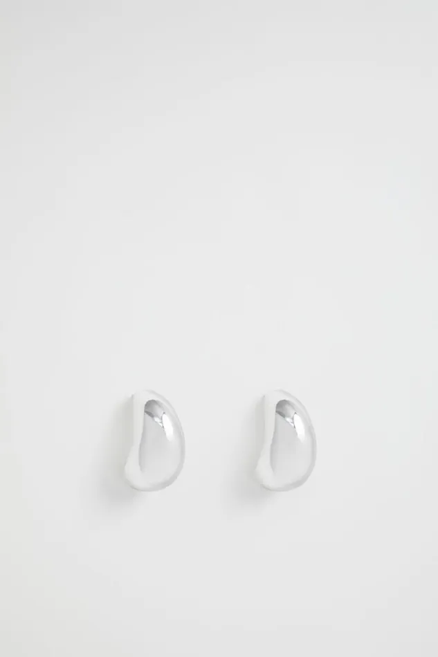 Jewellery Woman Seed Heritage Curved Earring Silver