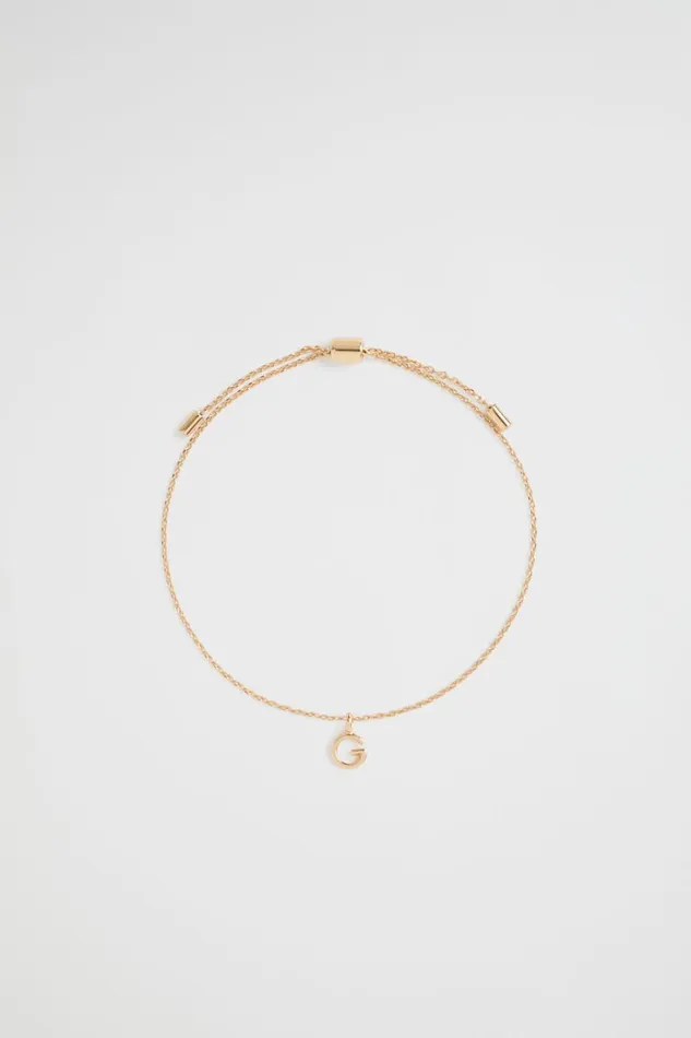Jewellery Woman Seed Heritage Gold Initial Bracelet G