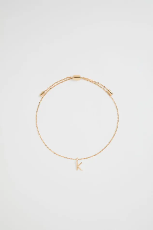 Jewellery Woman Seed Heritage Gold Initial Bracelet K