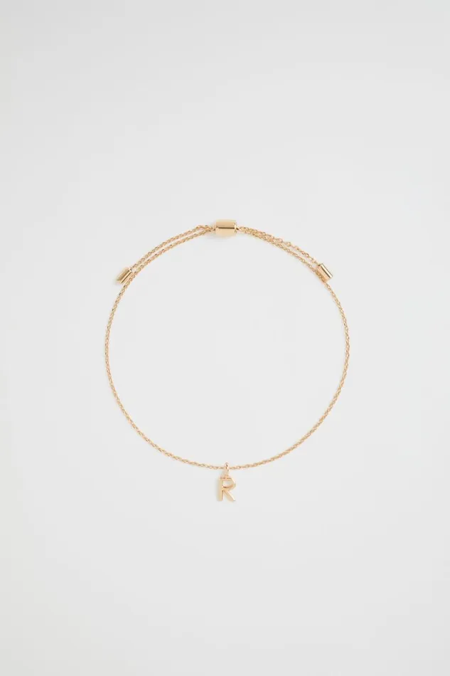 Jewellery Woman Seed Heritage Gold Initial Bracelet R