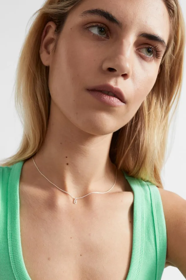 Jewellery Woman Seed Heritage Silver Initial Necklace N