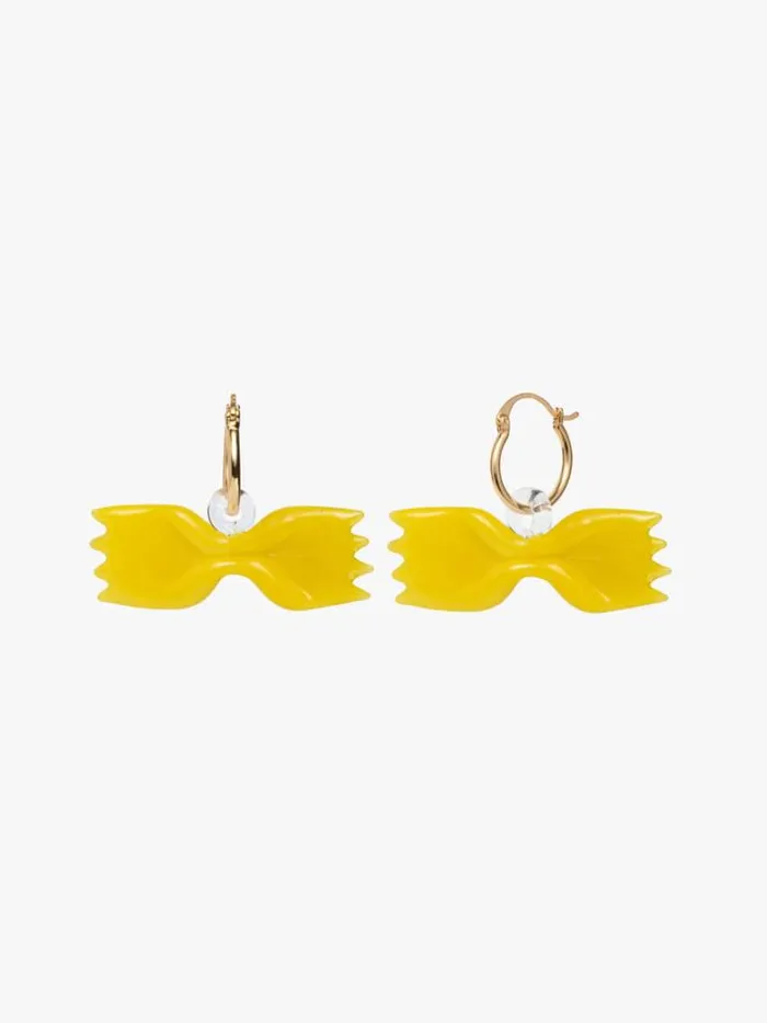 Jewelry Shop Lisa Says Gah Bowtie Pasta Hoops