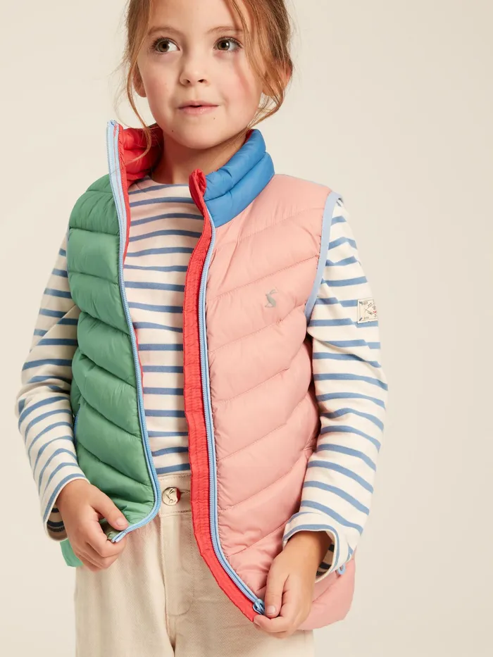 Joules Coats and Jackets Pink Hotchpotch Showerproof Quilted Gilet 8211 Girls Joules Coats and Jackets Pink Hotchpotch Showerproof Quilted Gilet 8211 Girls