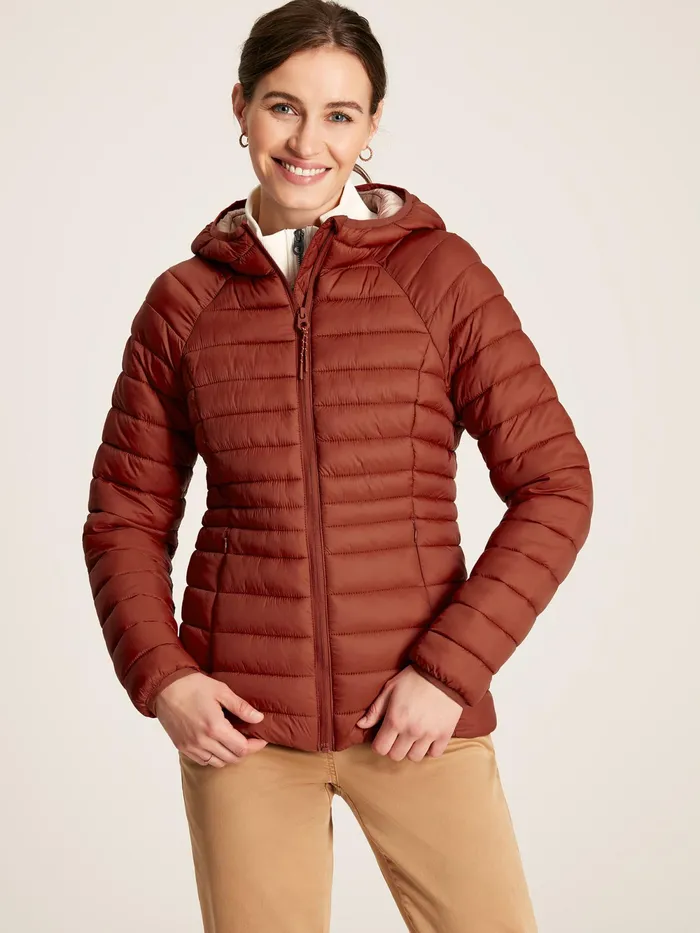 Joules Coats and Jackets Red Showerproof Packable Padded Jacket 8211 Women