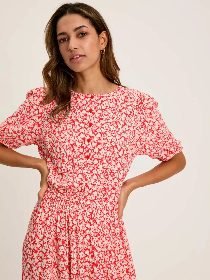 Joules Dresses Red Button Down Midi Dress 8211 Women