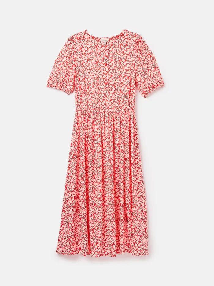 Joules Dresses Red Button Down Midi Dress 8211 Women