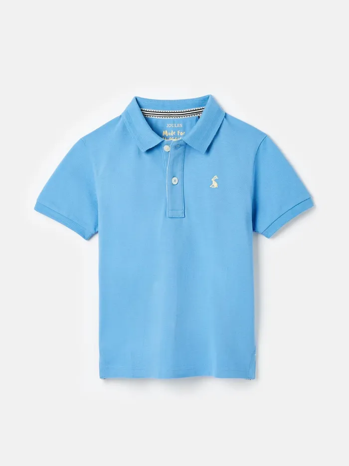 Joules Polo Shirts Blue Pique Cotton Polo Shirt 8211 Boys