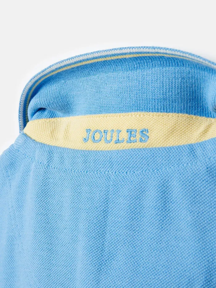 Joules Polo Shirts Blue Pique Cotton Polo Shirt 8211 Boys