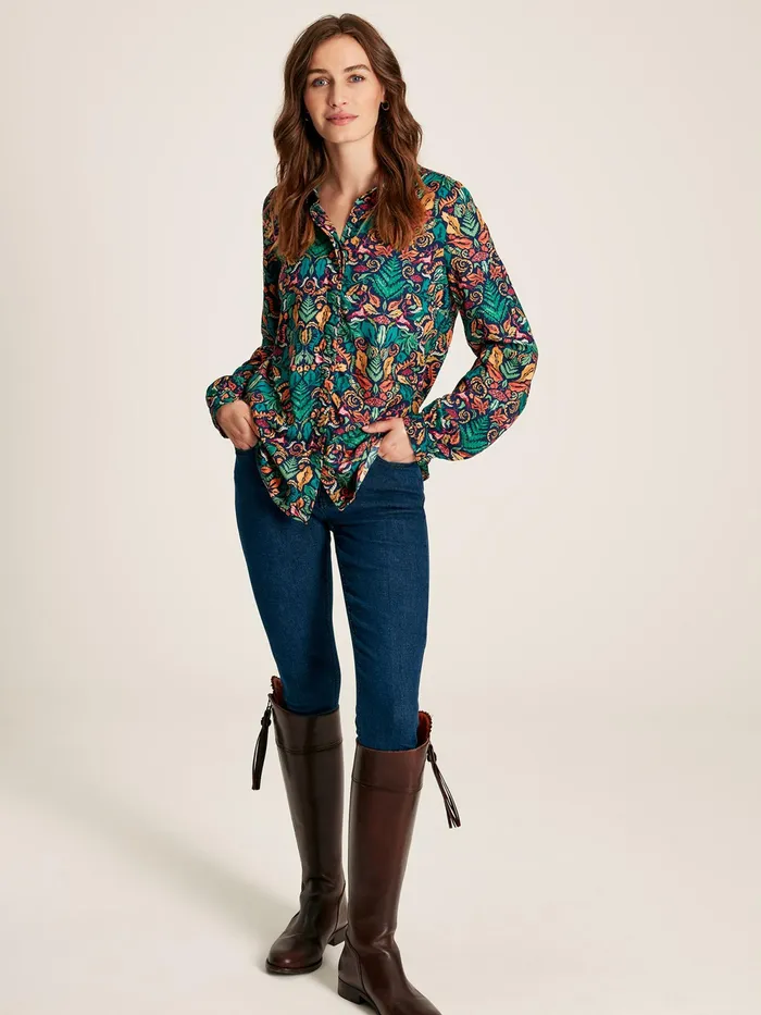 Joules Shirts and Blouses Blue Concealed Placket Shirt 8211 Women