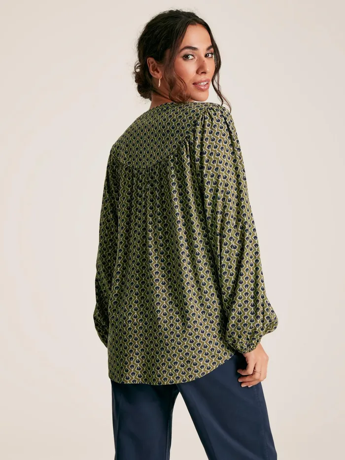 Joules Shirts and Blouses Green Balloon Sleeve Blouse 8211 Women