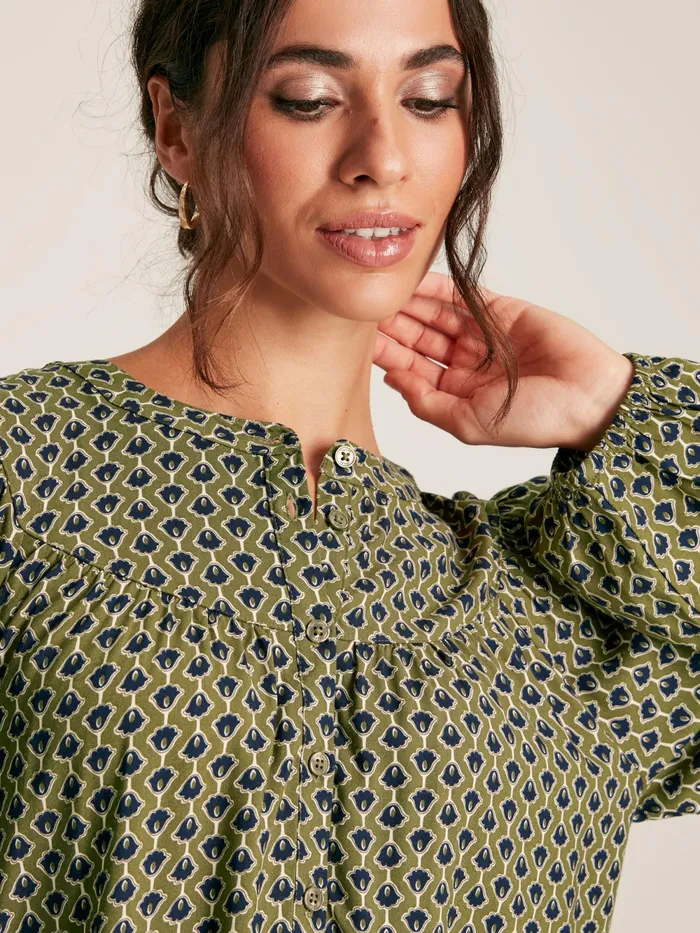 Joules Shirts and Blouses Green Balloon Sleeve Blouse 8211 Women