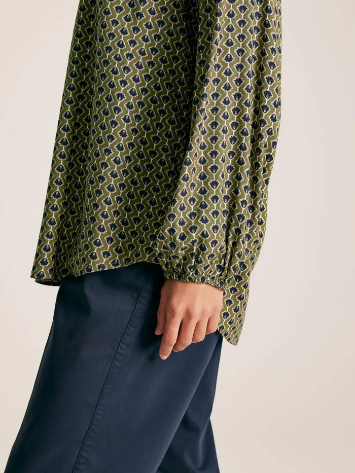 Joules Shirts and Blouses Green Balloon Sleeve Blouse 8211 Women