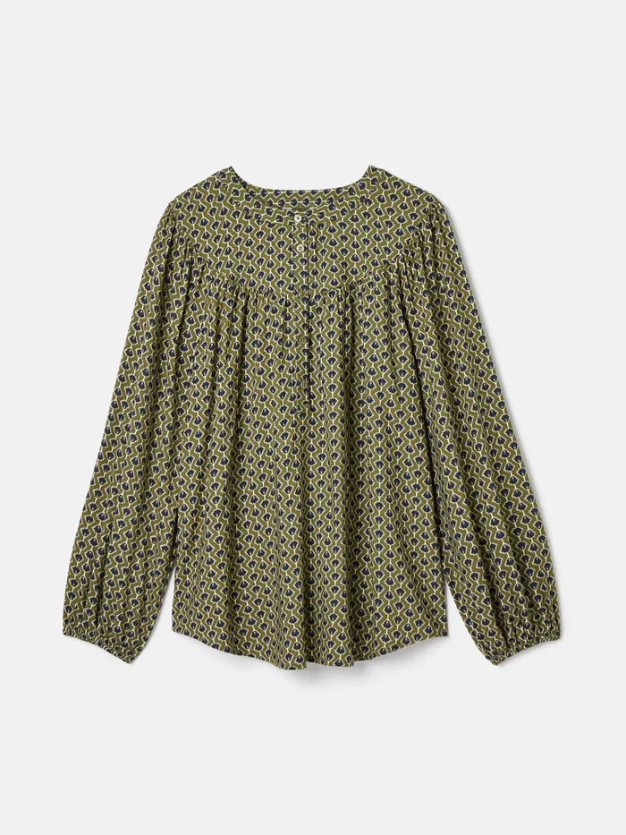 Joules Shirts and Blouses Green Balloon Sleeve Blouse 8211 Women