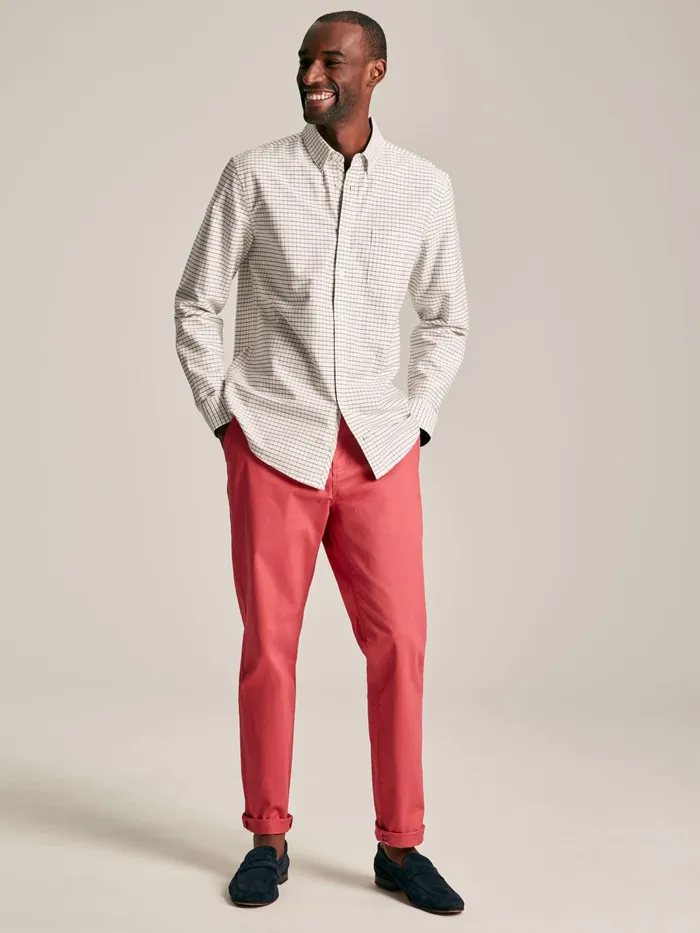 Joules Shirts CreamRed Cotton Check Shirt 8211 Men