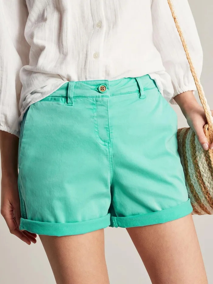 Joules Shorts and Skirts Green Cruise Mid Thigh Length Chino Shorts 8211 Women