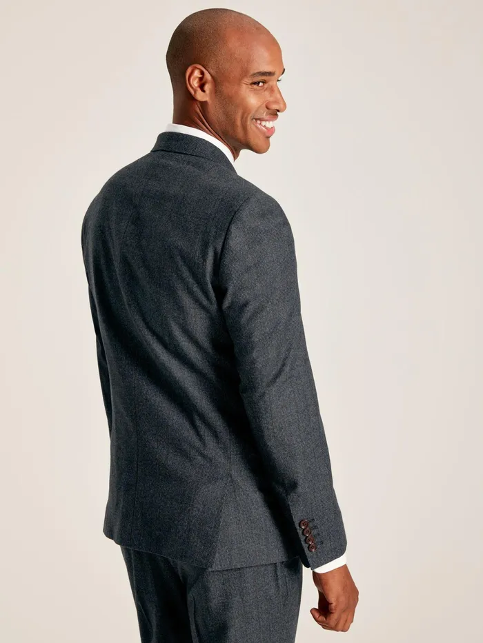 Joules Suits and Tailoring Navy Check Wool Slim Fit Suit Jacket 8211 Men