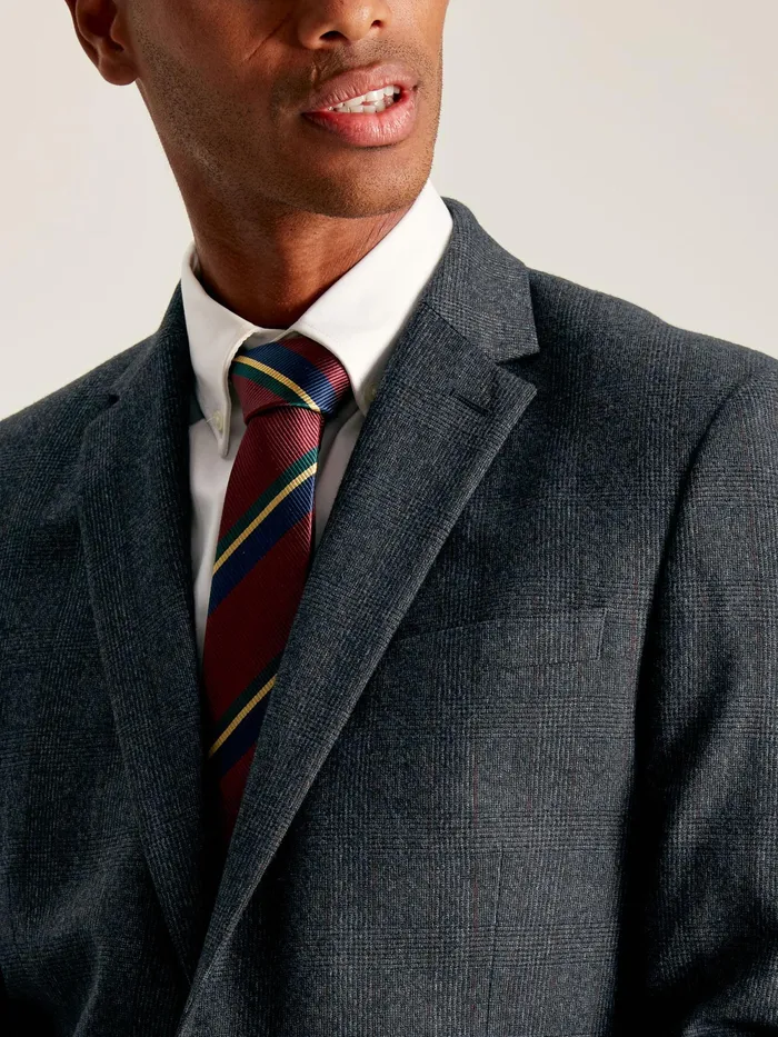 Joules Suits and Tailoring Navy Check Wool Slim Fit Suit Jacket 8211 Men