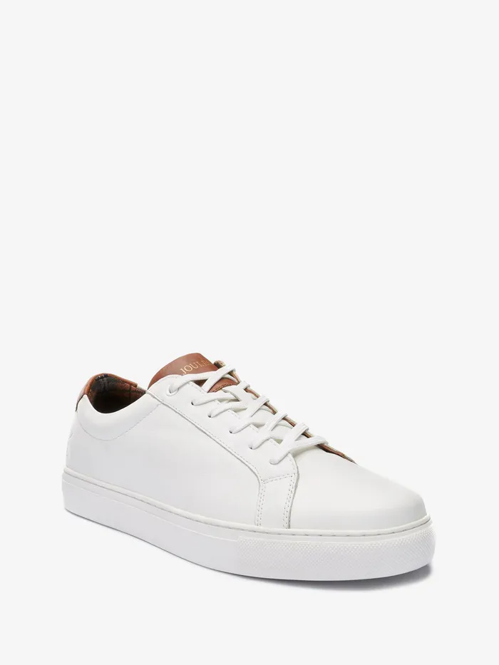 Joules Trainers White Leather Trainers 8211 Men