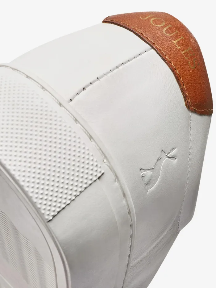 Joules Trainers White Leather Trainers 8211 Men