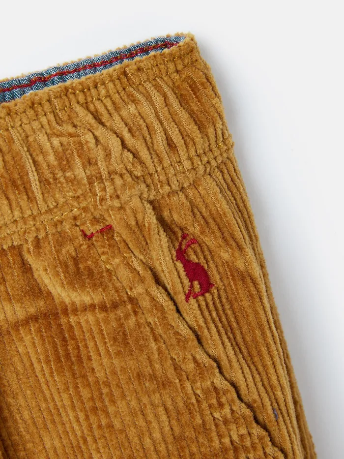 Joules Trousers Brown Elasticated Waist Corduroy Trousers 8211 Boys