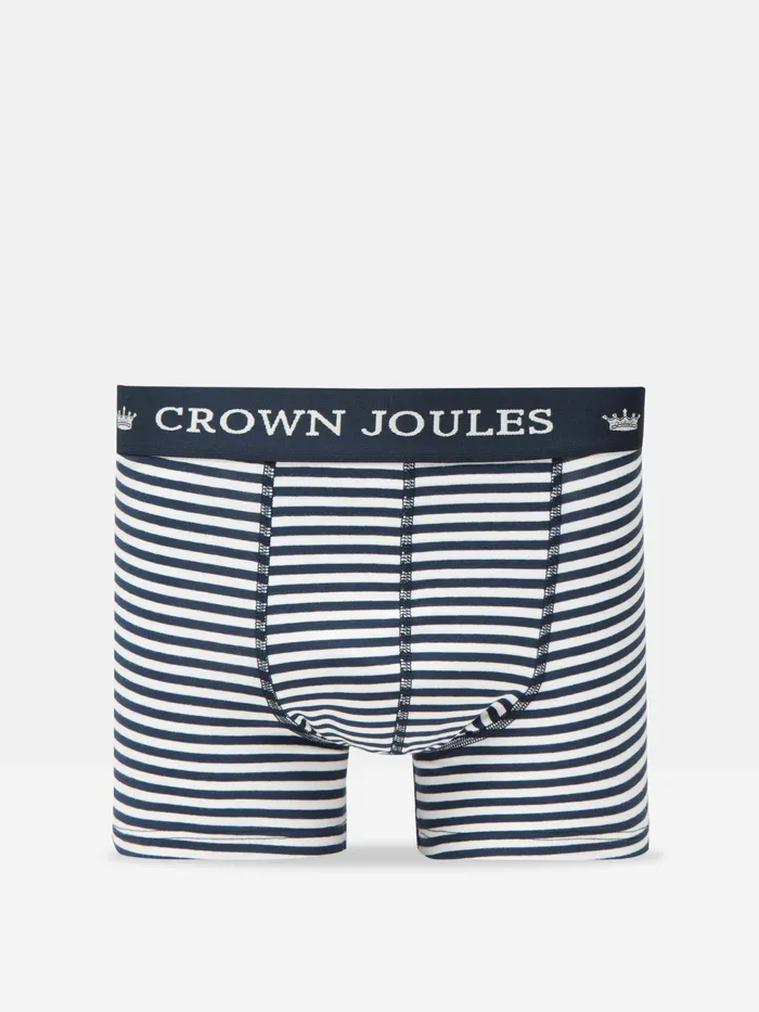 Joules Underwear Navy Crest Cotton Boxer Briefs 2 Pack 8211 Men