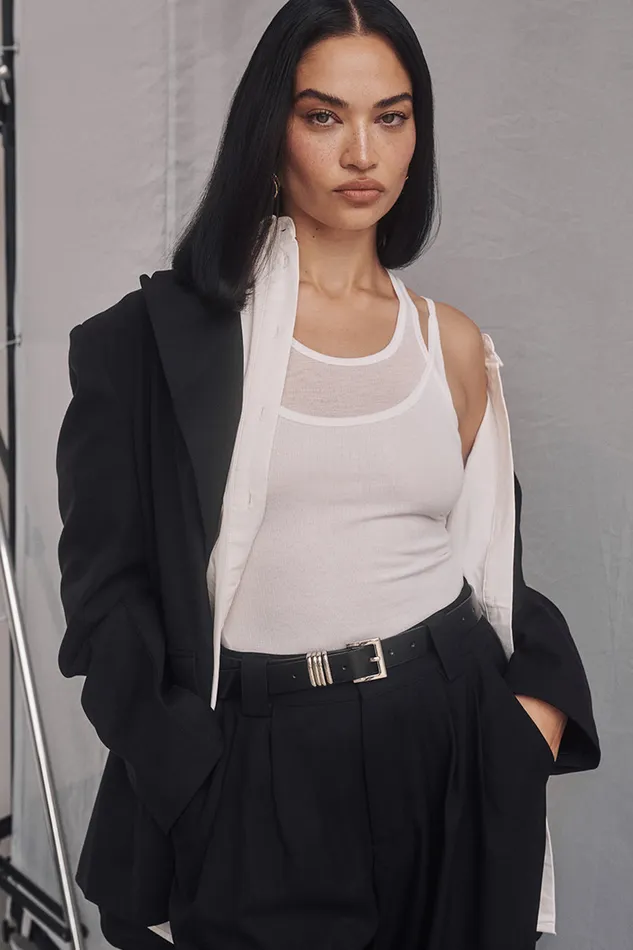 JUDE OFF WHITE SLEEVELESS LAYER TOP Women DISSH Tanks
