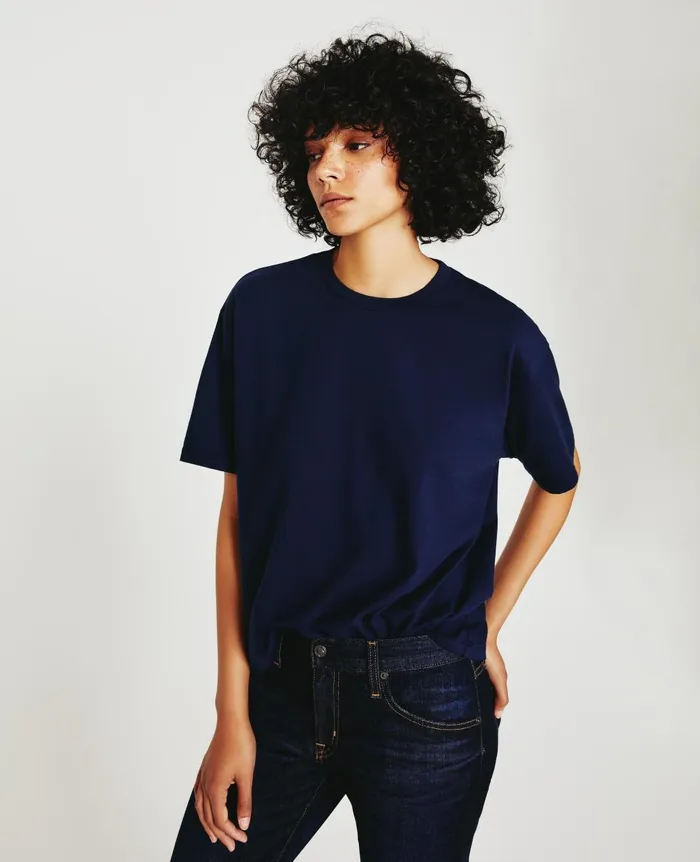 Karter ExBoyfriend Deep Navy Women AG Jeans Tees and Tanks