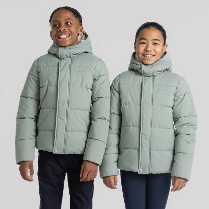 Kids Insulated Jackets Craghoppers Kid039s Brandon Hooded Jacket Meadow Haze