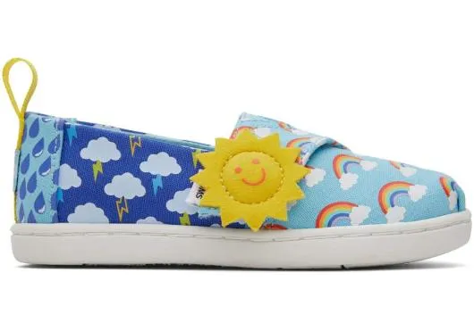 Kids KidsTiny Alpargata Glow In The Dark Weather Toddler Shoe Blue Glow TOMS Alpargatas