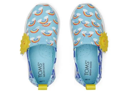 Kids KidsTiny Alpargata Glow In The Dark Weather Toddler Shoe Blue Glow TOMS Alpargatas