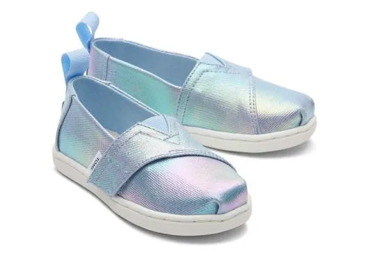 Kids KidsTiny Alpargata Iridescent Toddler Shoe Canvas Iridescent TOMS Alpargatas Kids KidsTiny Alpargata Iridescent Toddler Shoe Canvas Iridescent TOMS Alpargatas