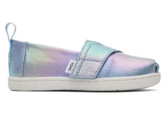 Kids KidsTiny Alpargata Iridescent Toddler Shoe Canvas Iridescent TOMS Alpargatas