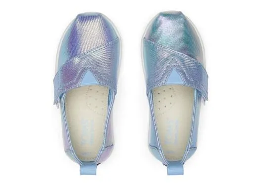 Kids KidsTiny Alpargata Iridescent Toddler Shoe Canvas Iridescent TOMS Alpargatas